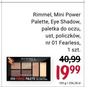 Zestaw cieni eye shadow Rimmel mini power palette promocja