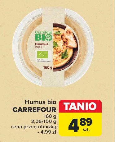 Hummus Carrefour bio promocja