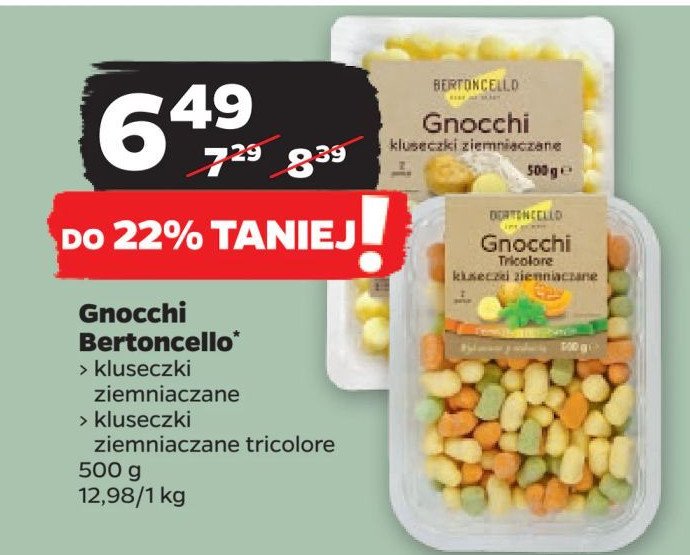 Gnocchi tricolore Bertoncello promocja
