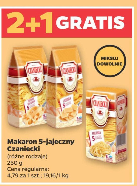 Makaron 5-jajeczny łazanka Czaniecki promocja