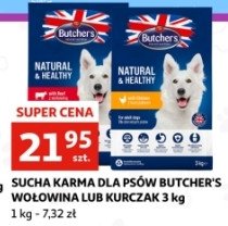 Karma dla psa z wołowiną Butcher's natural & healthy promocja