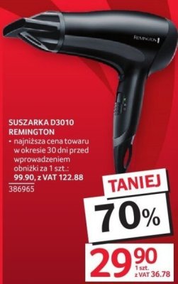 Suszarka D3010 Remington promocja w Selgros