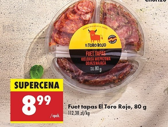 Fuet tapas El toro rojo promocja w Biedronka