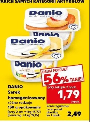 Serek waniliowy Danone danio promocja