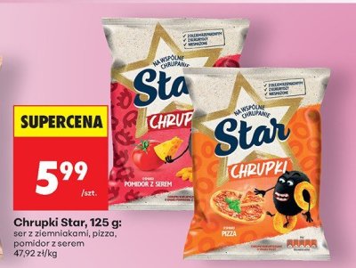 Chrupki Star, 125 g: pomidor z serem promocja w Biedronka