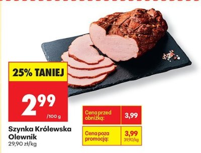 Szynka Królewska Olewnik promocja w Biedronka