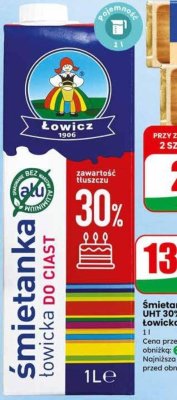 Śmietanka UHT 30%  promocja w Dino