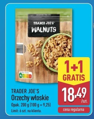 Orzechy włoskie 200 g 1+1 GRATIS promocja w Aldi