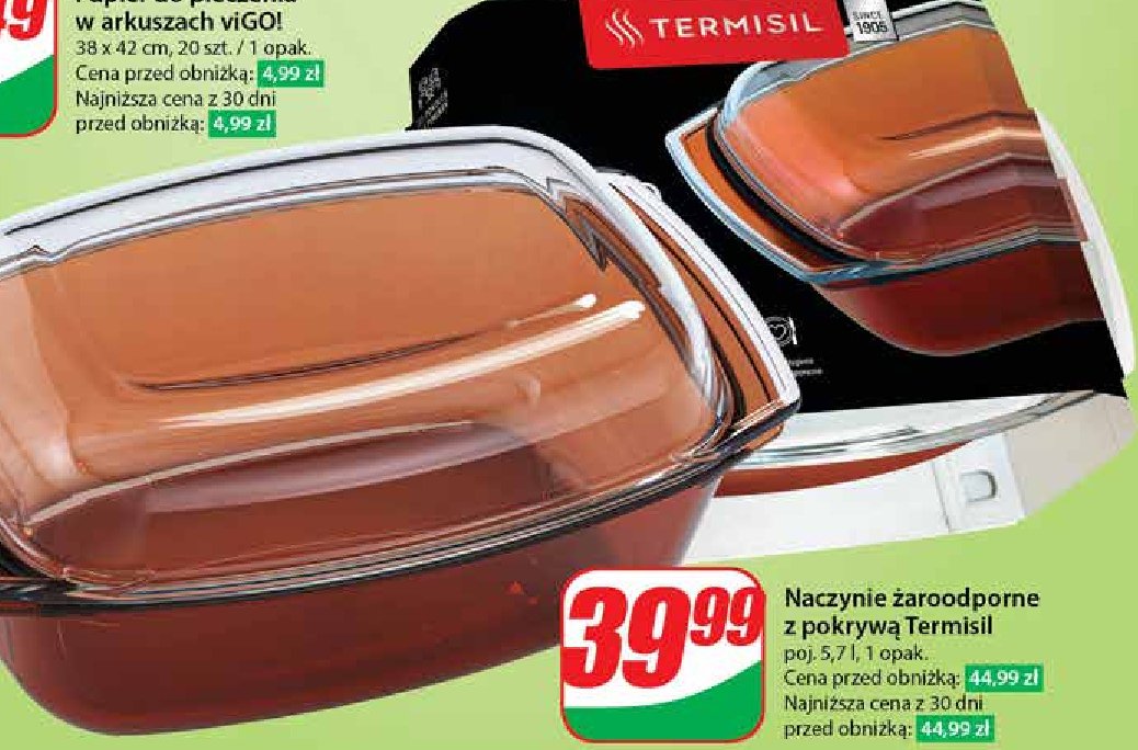 Naczynie żaroodporne poj. 5.7 l Termisil promocja