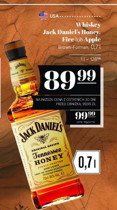 Whiskey Jack daniel's tennessee fire promocja w POLOmarket