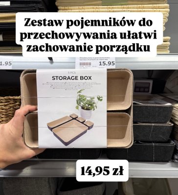 Pojemniki do przechowywania 5 szt. promocja w Action