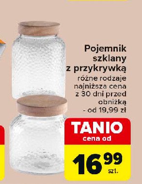 Pojemnik szklany z pokrywką promocja