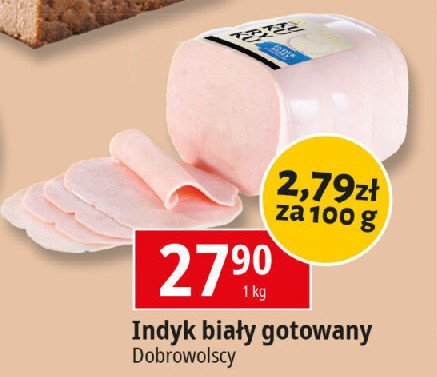 Indyk biały gotowany Dobrowolscy promocja w Leclerc