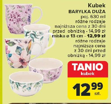 Kubek baryłka duża 630 ml promocja