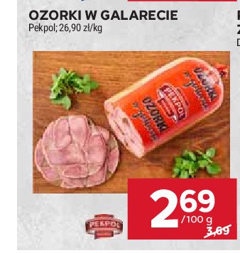 Ozorki w galarecie Pekpol promocja