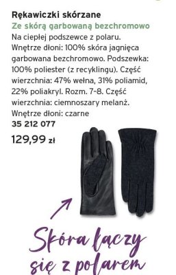Rękawiczki promocja w Tchibo