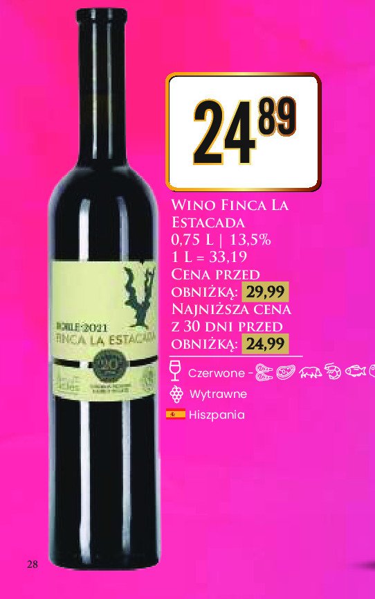 Wino FINCA LA ESCONDIDA RESERVA MALBEC promocja