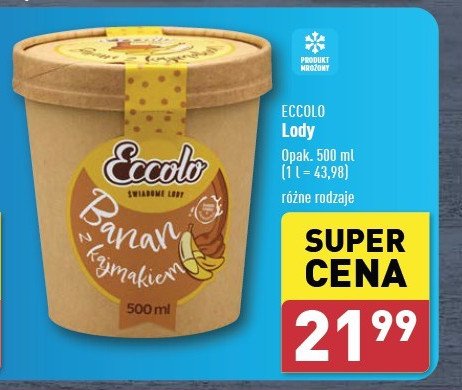 Lody banan z kajmakiem Eccolo promocja