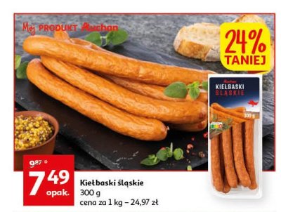 Kiełbaski śląskie Auchan promocja
