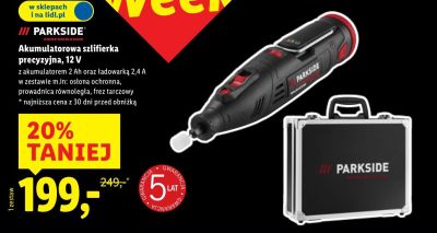 Akumulatorowa szlifierka precyzyjna 12 V promocja w Lidl