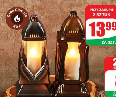 Znicz kapliczka szklana DK-32 promocja w Dino