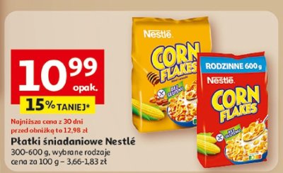 Płatki śniadaniowe Nestlé 300-600 g, wybrane rodzaje promocja w Auchan