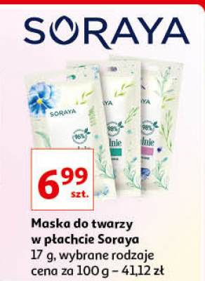 Maska ro艣linne ukojenie Soraya naturalnie promocja