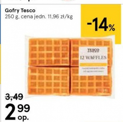 Gofry Tesco mw promocja