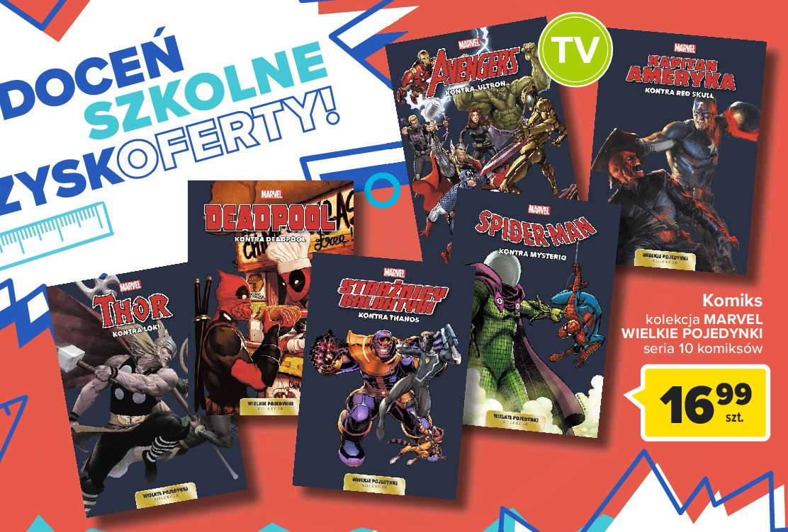 Komiks wielkie pojedynki marvela avengers kontra ultron promocja