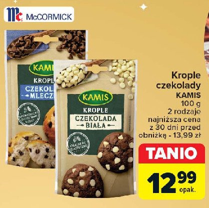 Krople czekolada mleczna Kamis promocja w Carrefour