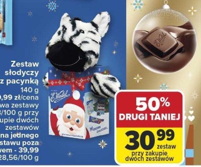 Zestaw słodyczy z pacynką promocja w Carrefour