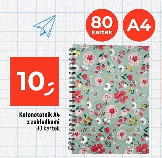 Kołonotatnik a4 80 kartek kratka promocja