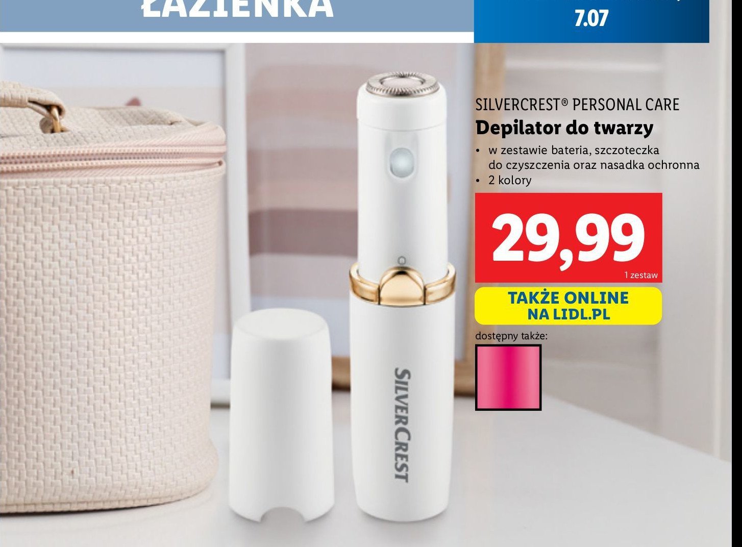Depilator do twarzy Silvercrest promocja w Lidl