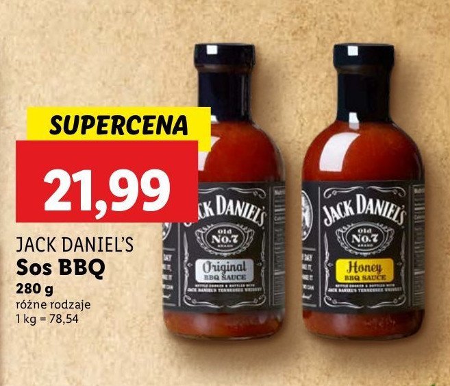 Sos grillowy original Jack daniel's barbecue sauce promocja