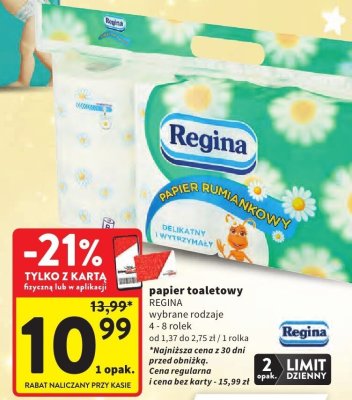 Papier toaletowy Regina promocja w Intermarche