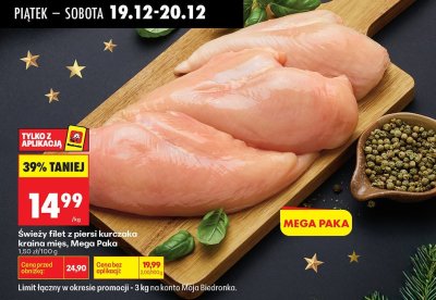 Świeży filet z piersi kurczaka Kraina Mięs Mega Paka promocja w Biedronka