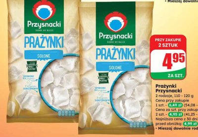Prażynki solone promocja w Dino