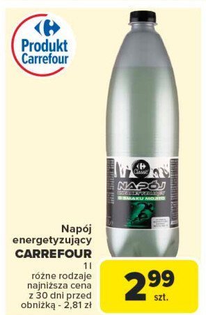 Napój energetyczny Carrefour promocja w Carrefour