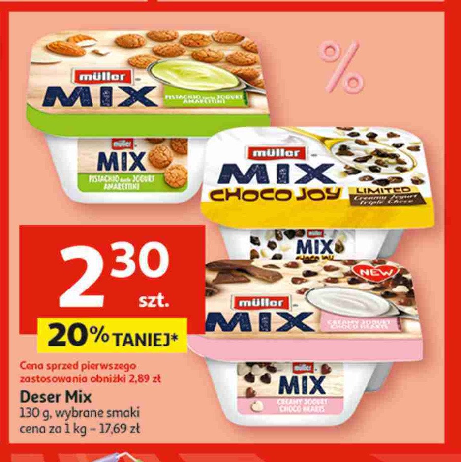Jogurt choco joy Muller mix promocja