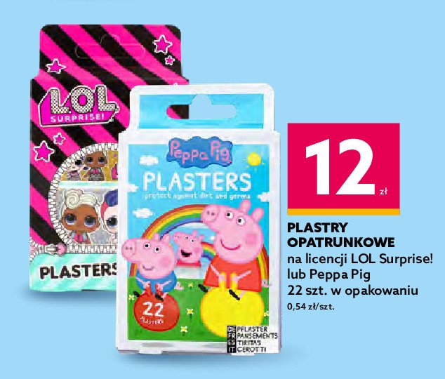 Plastry opatrunkowe peppa pig promocja