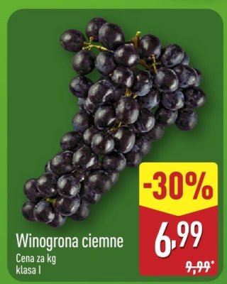 Winogrona ciemne promocja w Aldi