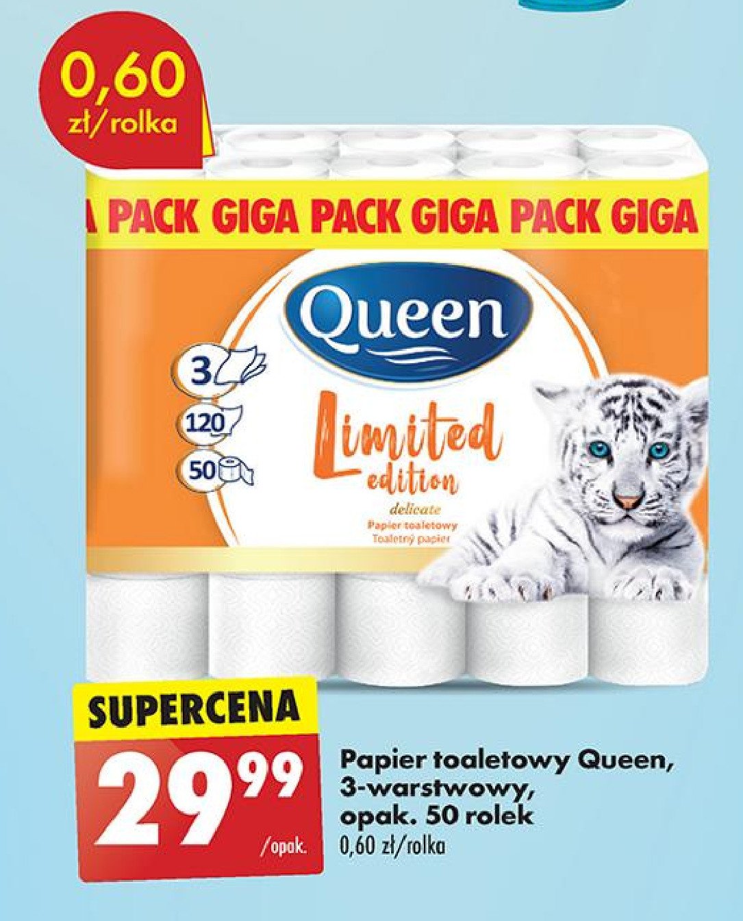 Papiero toaletowy Queen promocja w Biedronka