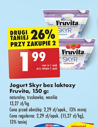 Jogurt naturalny Fruvita promocja