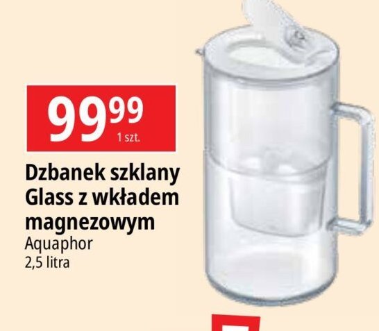 Dzbanek szklany 2.5 l + wkład maxfor Aquaphor promocja