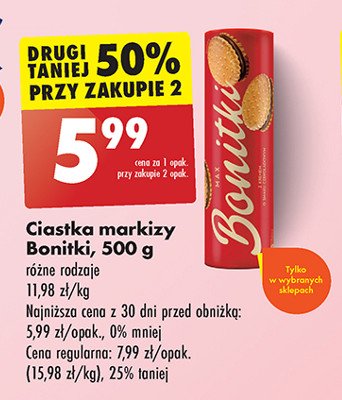 Markizy duo z kremem czekoladowym Bonitki promocja