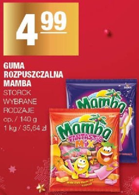 Guma rozpuszczalna Mamba Storck promocja w SPAR