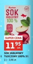 Sok jabłkowy Auchan różnorodne (logo czerwone) promocja