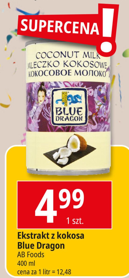 Mleczko kokosowe Blue dragon promocja