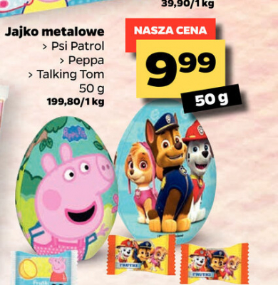 Jajko metalowe peppa promocja
