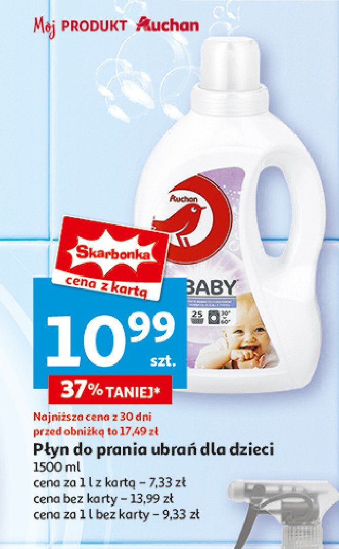 Płyn do prania dla dzieci Auchan baby promocja